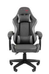 Офисное кресло Chairman CH28 экокожа, черно-серый