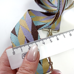 Гитарный ремень Геометрия лаванда