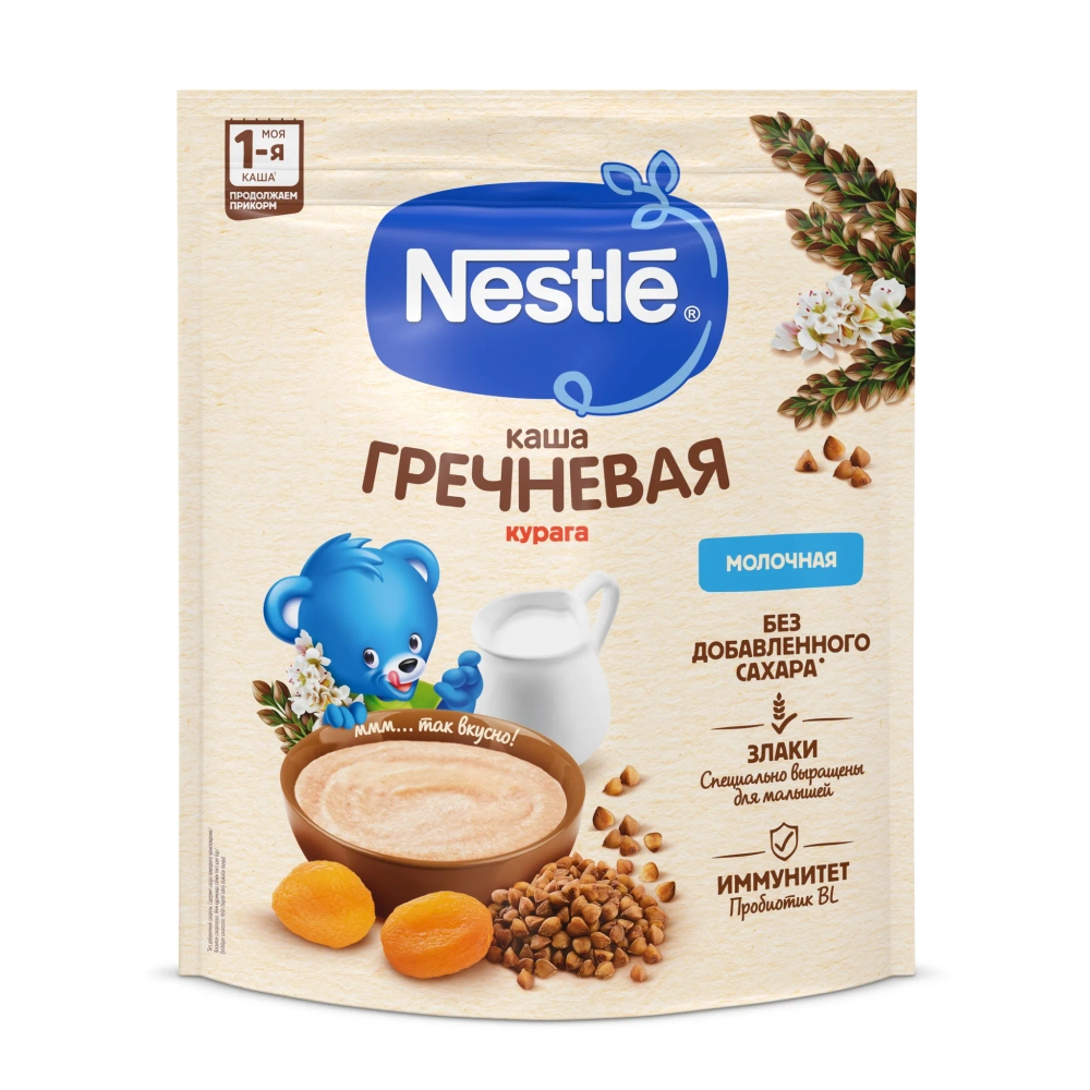 Каша Nestle молочная Гречневая курага с 5 месяцев