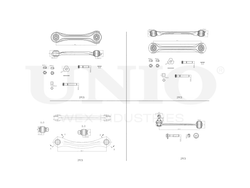 Комплект деталей подвески задний UNIO SSP-40183