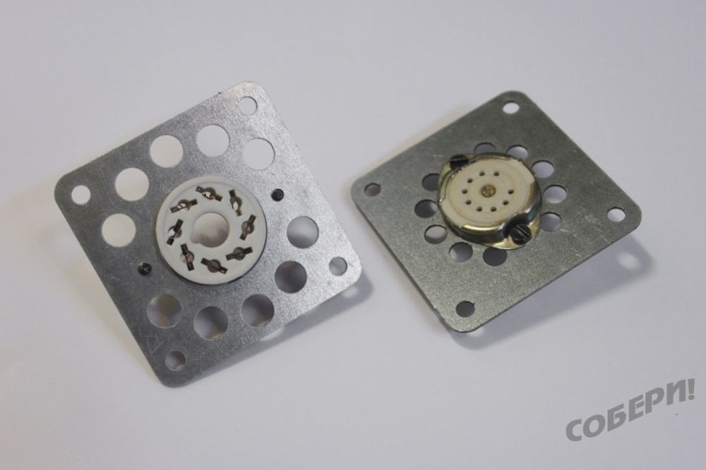 фланец крепежный декоративный для крепления 8-штырьковой ламповой панели