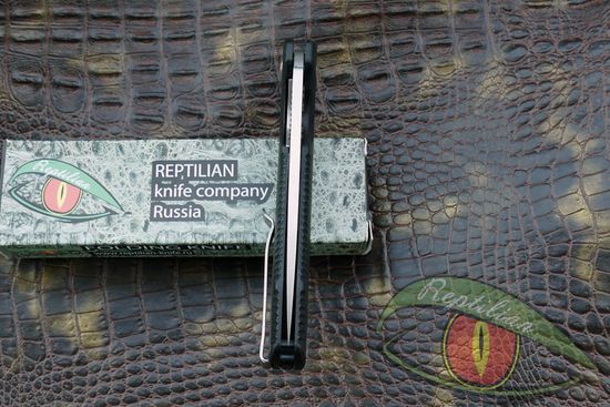 Складной нож REPTILIAN Скутум-02 c клинком из стали D2, рукоять G10