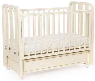 Детская кроватка Bebizaro Heirloom маятник универсальный с ящиком BZHMMUYA/02/VA Vanilla