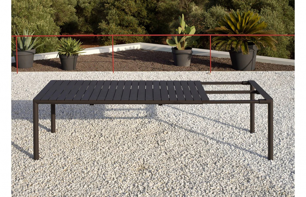 Стол пластиковый раздвижной Nardi Tevere 210, антрацит