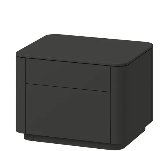 Тумба прикроватная Tammi 2 ящика ширина 50 см (черный)