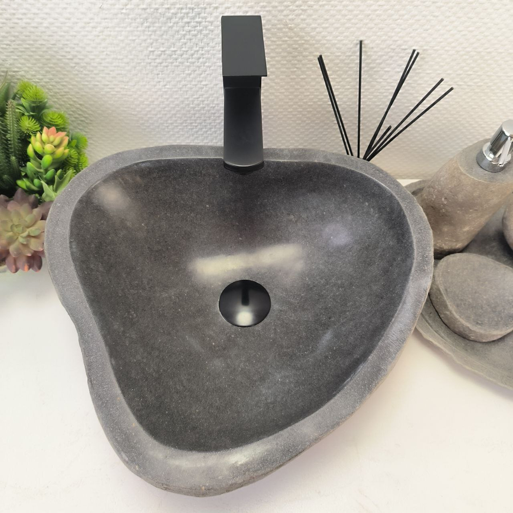 Раковина из речного камня RS-63886 (43*39*15) 0120
