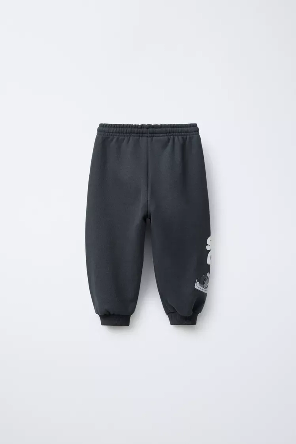 ZARA БРЮКИ-ДЖОГГЕРЫ С ПРИНТОМ HOT WHEELS ™ MATTEL, АНТРАЦИТОВО-СЕРЫЙ