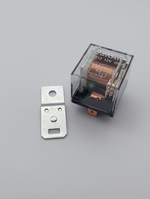 Реле универсальное автомобильное 12V 4 конта 100А с индикатором, с кронштейном, прозрачное