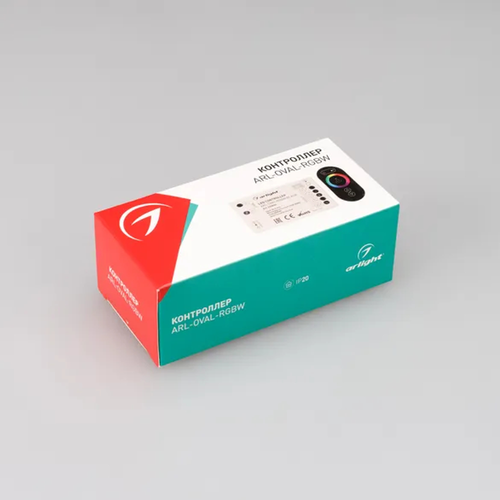 Контроллер ARL-OVAL-RGBW Black (5-24V, 4x4A, ПДУ Овал, RF) (Arlight, IP20 Пластик, 3 года) 032850