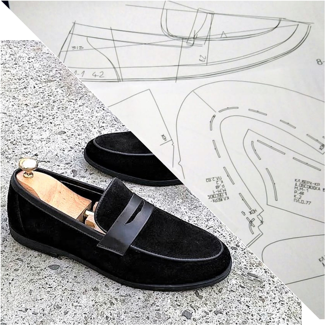 ЛМ - 1 лекала мужские ПЕННИ - ЛОФЕРЫ