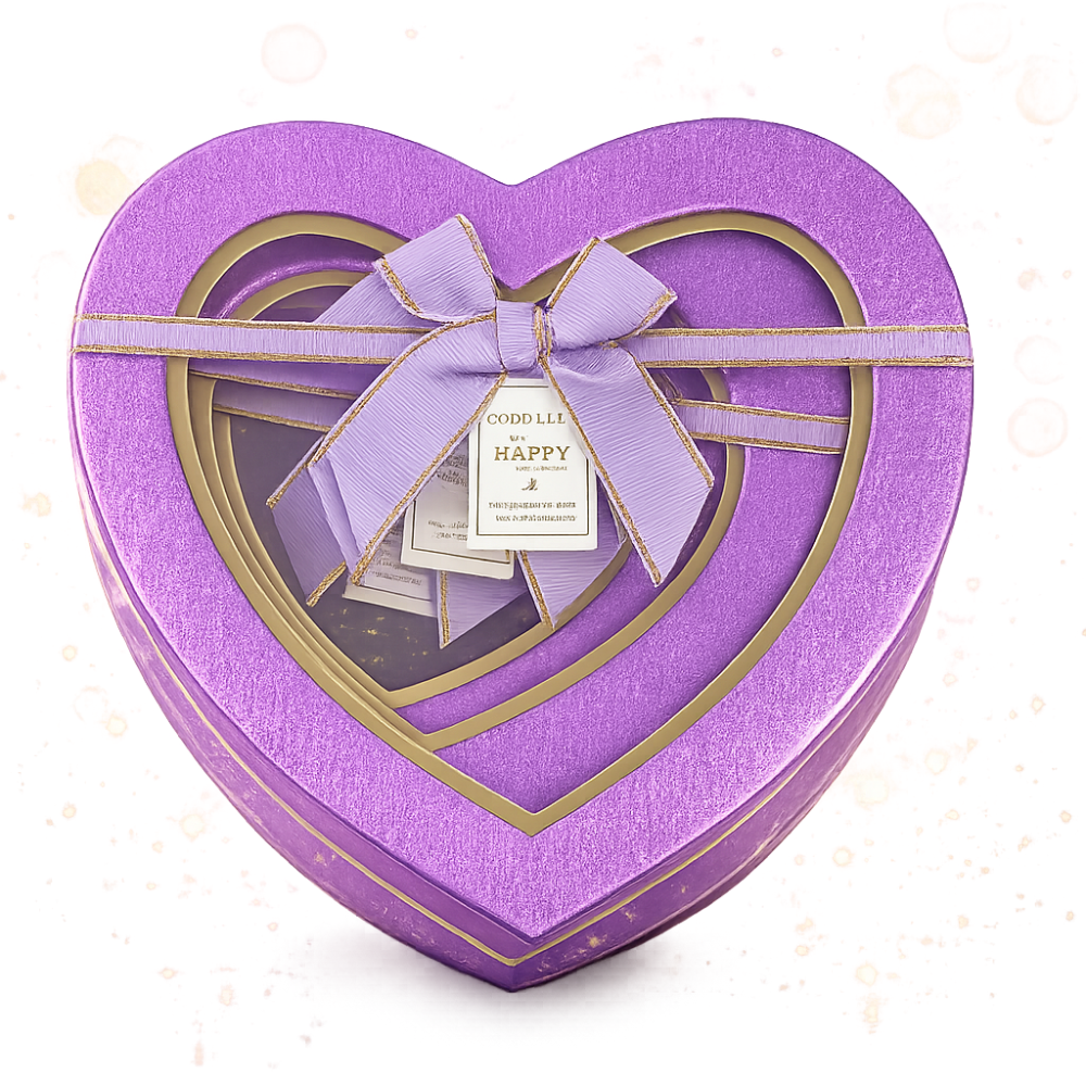 Набор подарочных коробок Сердце 3 шт