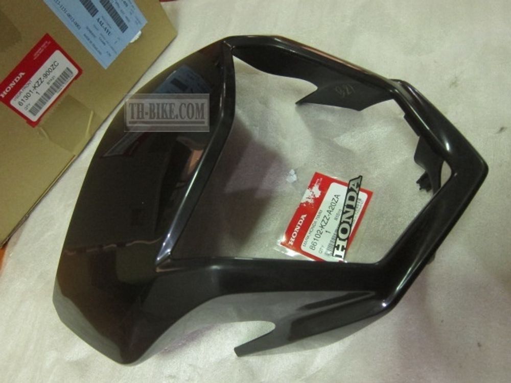 61301-KZZ-900ZC. VISOR FR. (NO LABEL). Honda CRF250L-M. NH1 Black