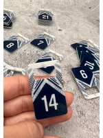 Номерки для ключей акрил 3х5 см