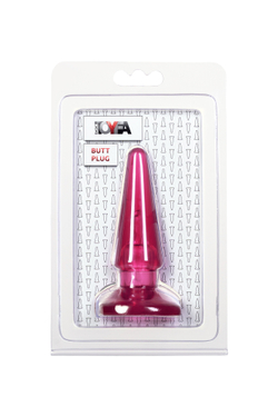 Анальная втулка TOYFA, PVC, розовый, 9,5 см