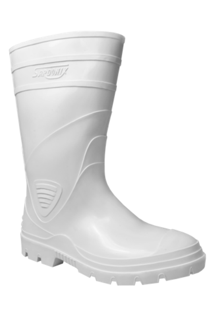 Сапоги ПВХ мужские белые (h-34)