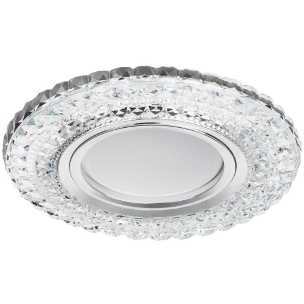 DK LD3 SL/WH Светильник ЭРА декор c белой светодиодной подсветкой, прозрачный | Встраиваемые LED светильники