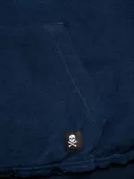 Толстовка Hardlunch Crew с коротким рукавом темно-синяя