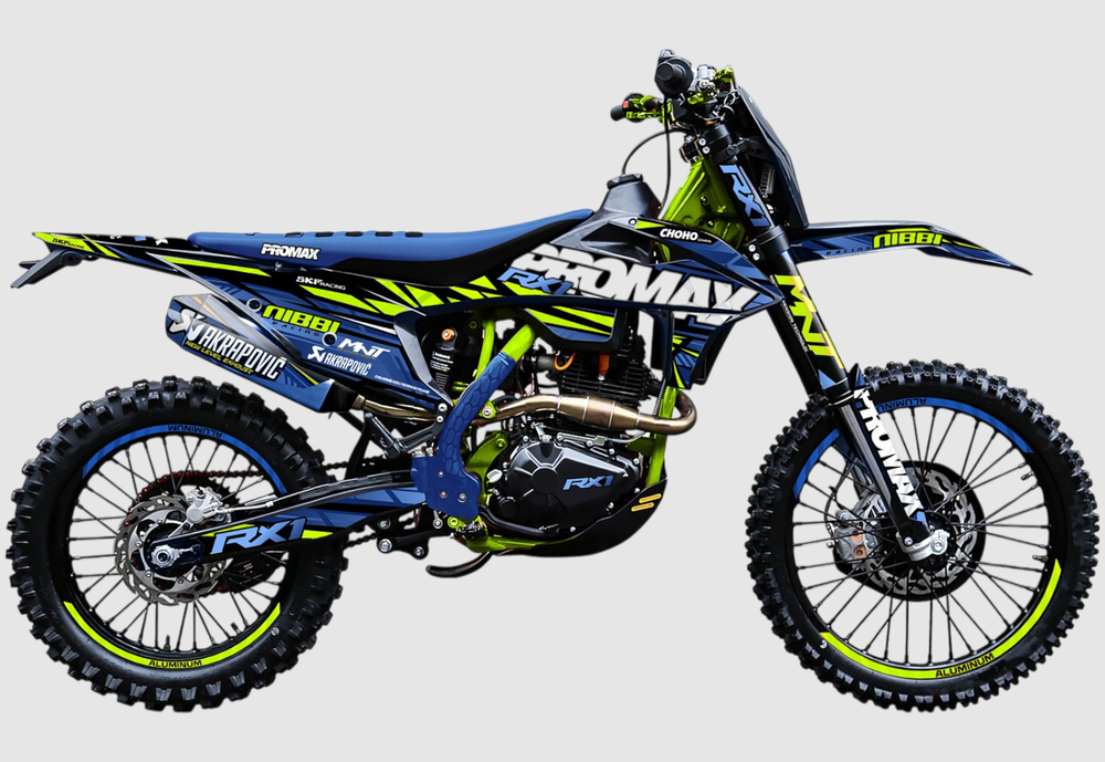 Кроссовый мотоцикл PROMAX RX1 CB300RL (4 Valves, 6 Gears) BLUE-GREEN