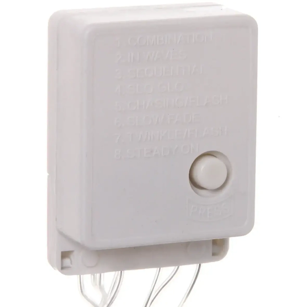 Гирлянда для дома «Bright light» 9,5м 100 ламп LED прозрач.пров.,8 реж, IP-20, Синий (возможность соединения)