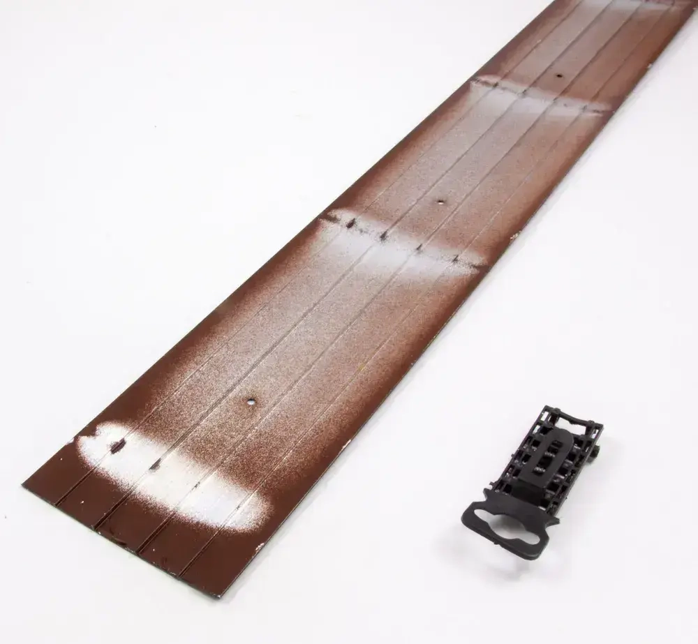 Порог алюминиевый прямой Венге 100мм х 1,35м