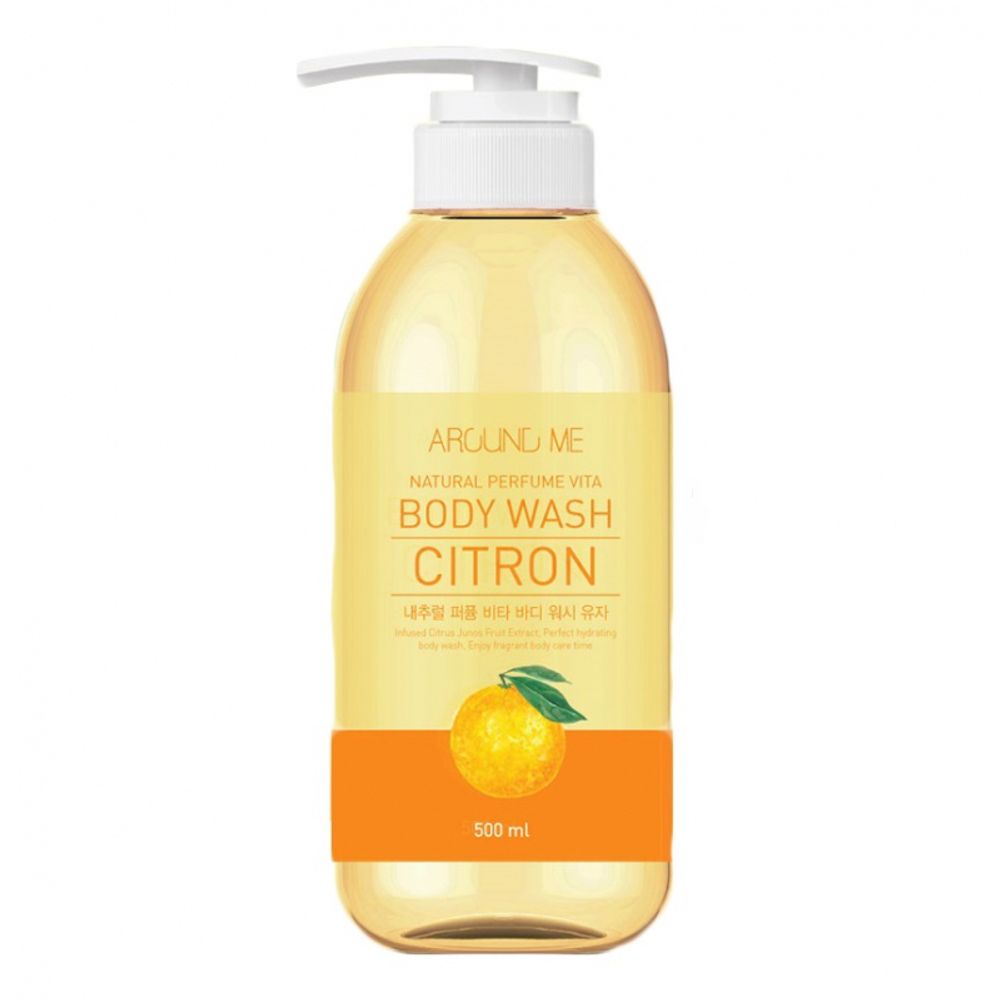 Welcos Around Me Natural Perfume Vita Body Wash Citron гель для душа с цитрусовым экстрактом
