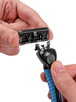 9 многоразовых кассеты,  3 лезвия , для бритвенного станка HAOWELL, плавающая головка, полоска Aloe+витамин E.