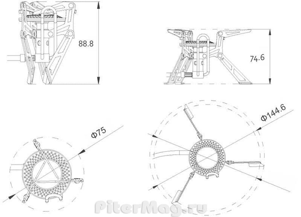 Горелка Fire-Maple Volcano FMS-118
