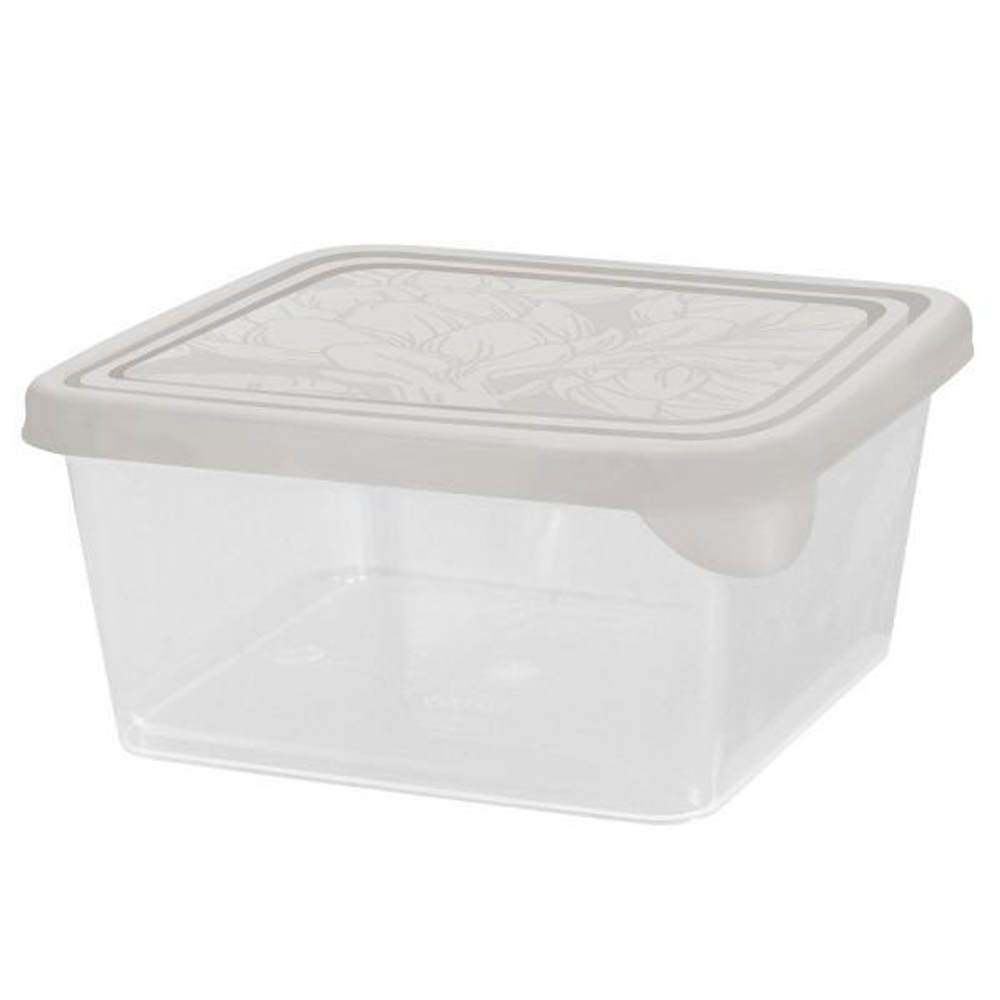 PlastRep Контейнер для продуктов HELSINKI 0,45л пепел.жемчуг