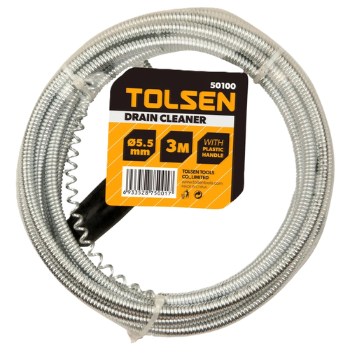 Трос для прочистки труб TOLSEN 3м 50100
