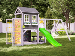 Детский домик с качелями "Прованс - спорт плюс"