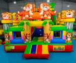 Коммерческий надувной батут «Тигриная страна 2», 9*5*5 м.