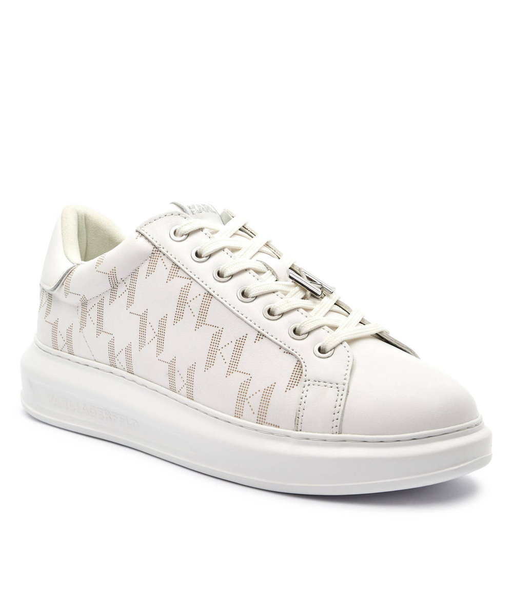 Кожаные кроссовки Karl Lagerfeld - белый(KL52563)