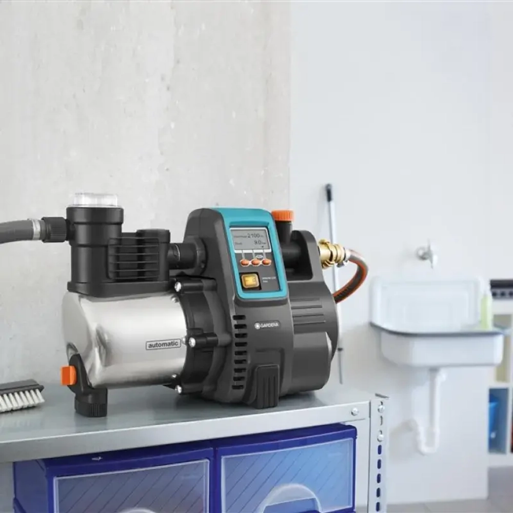 Автоматический напорный насос Gardena 6000/6E LCD inox, 01760-20.000.00