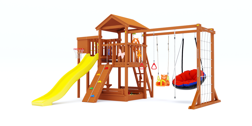 Детская площадка Савушка Мастер 4 COMFORT Plus (скат 3 метра)