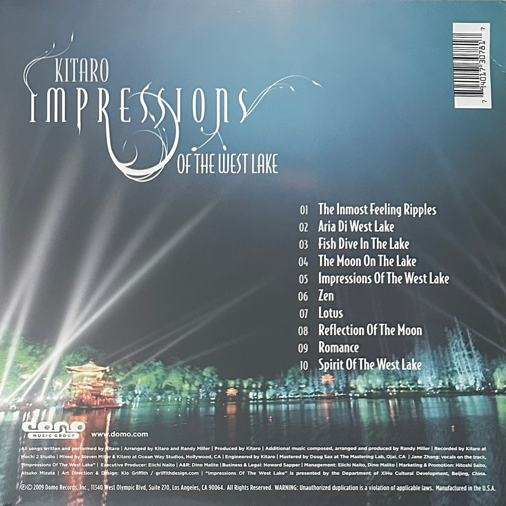 Kitaro ‎– Impressions Of The West Lake (США 2010г.)