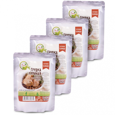 Набор 4шт Грудка куриная в белом овощном соусе (Фермер)