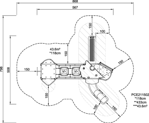 Комодо с крышей