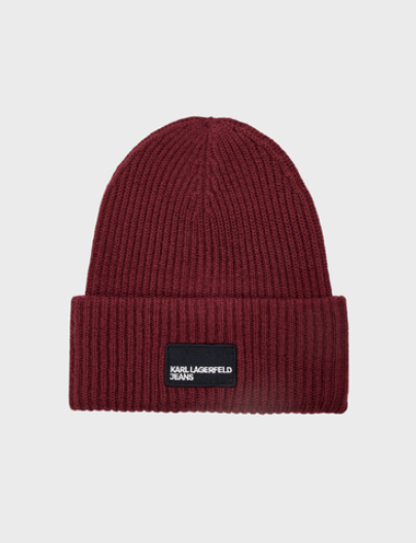 Шапка KARL LAGERFELD JEANS Patch Long Beanie