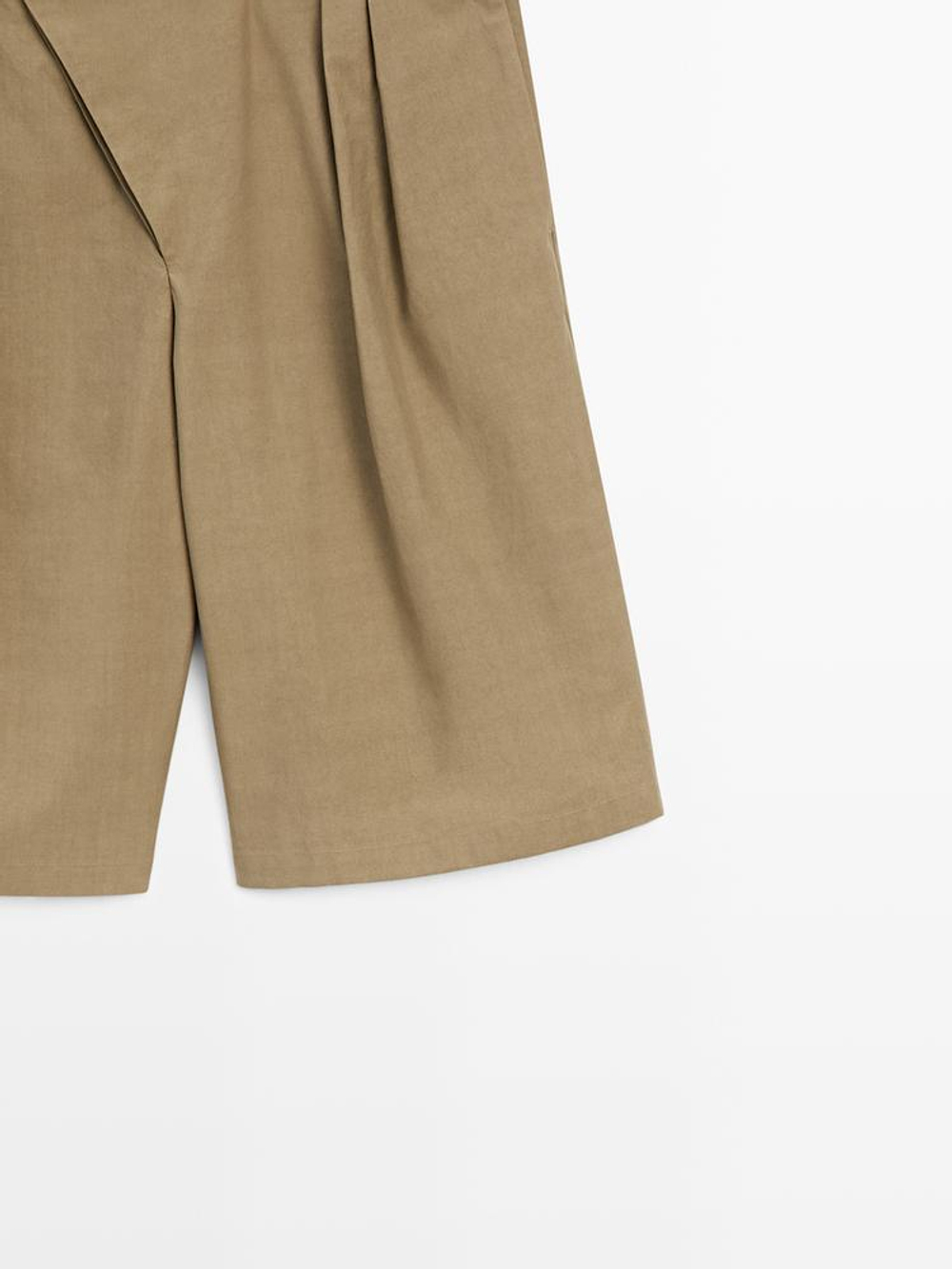 Massimo Dutti Бермуды с перекрестной застежкой - STUDIO, хаки