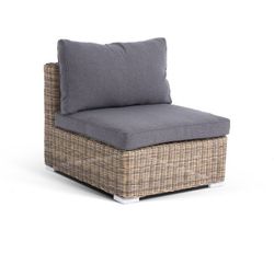 "Лунго" модуль диванный прямой с подушками, цвет соломенный