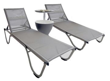 Комплект из 2 шезлонгов Ankara серый Турция