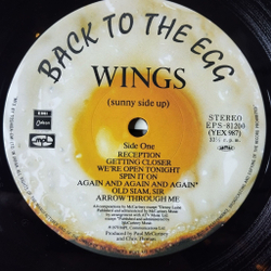 Винтажная виниловая пластинка LP Paul McCartney Wings Back To The Egg (Japan 1979) (Obi) Getting Closer