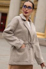 Пальто-пиджак (бежевый) Б14132-7М LT Collection