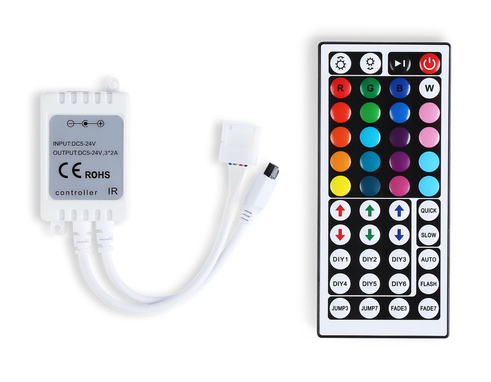 Ambrella Контроллер для светодиодных лент RGB с инфракрасным пультом 6A 12V 72W/ 24V 144W GS11251 LED Strip GS11251