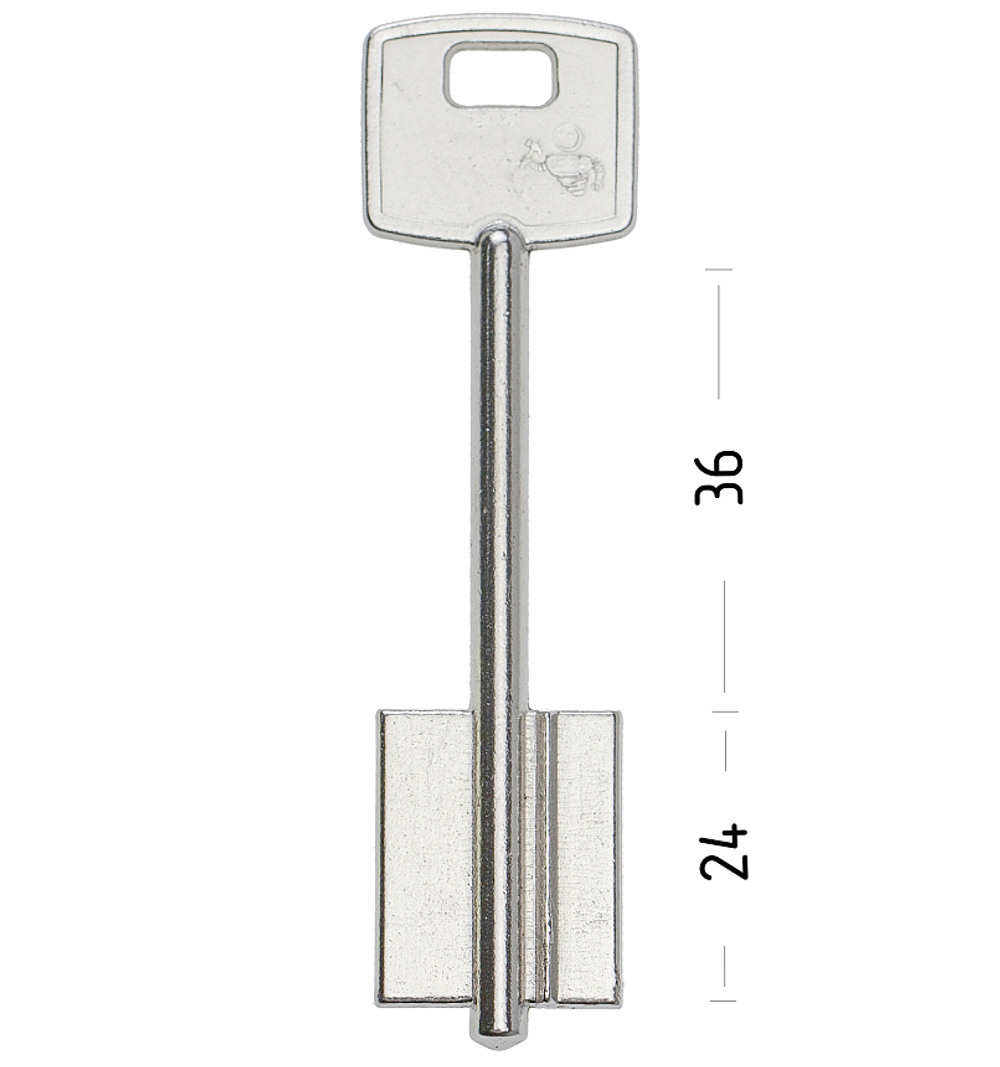 Заготовка сувальдного ключа 10713 CIZ6D