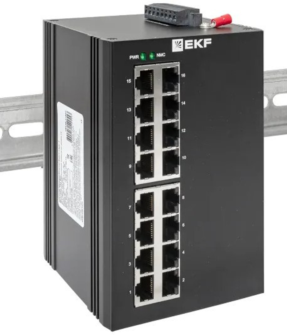 Коммутатор промышленный управляемый EKF TSX-ML2-16GT