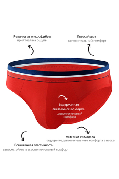 Мужские трусы PBM60 Красный Uniconf