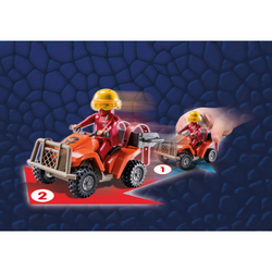 Playmobil -  Драконы. Девять Миров.  Quad ICARIS + дракончик + фигурка 71085
