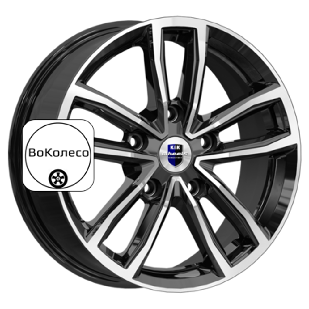 6,5x17/5x112 ET43 D66,6 Каланг (КС1086) Алмаз черный K&K