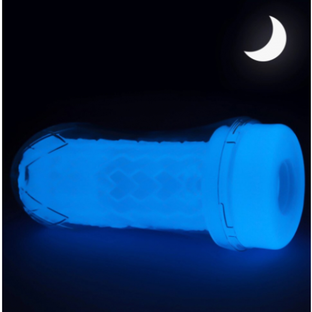 Мастурбатор мужской Lovetoy Ribbed Lumino Play, светящийся, 20,5х8 см